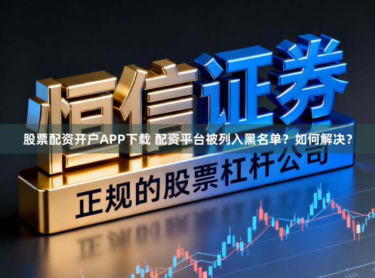 股票配资开户APP下载 配资平台被列入黑名单？如何解决？